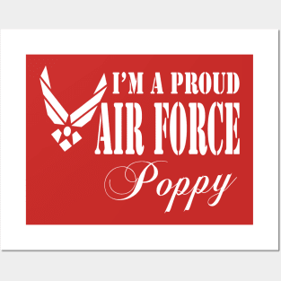 Best Gift for Grandpa - I am a Proud Air Force Poppy Posters and Art